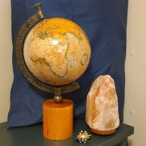 Decorative functional antique globe home decor